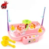 2019 High Quality Newest water game educational musical fishing set toy