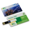 Factory provide business plastic credit memory card usb blank and full color USB card