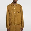 China supplier high quality textured weave jacket workwear overshirt 100% cotton fit canvas jacket with pockets custom printing