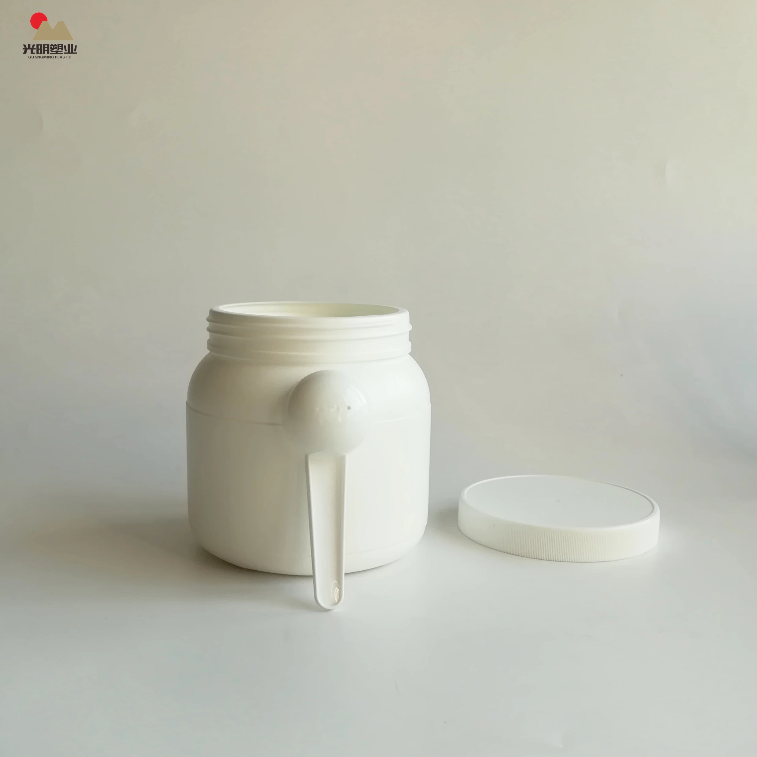 1000ml Food Garde White Round Hdpe Plastic Protein Powder Container ...