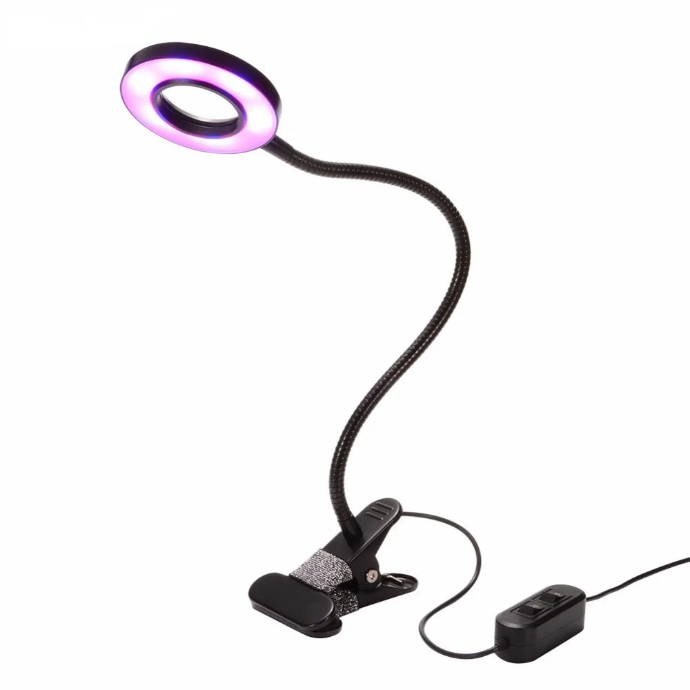 Accelerate Garden Vegetable Flowers Potted Plants Growth 10W LED Grow Lamp 3 Mode Dimmable High Bright Holder Clip Plant Light