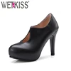 Fashion Trends Low Factory Price Ladies Pumps Easy Wear Slip On Elegant Stiletto High Heels with Platform