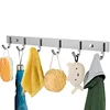 Wall Coat Rack Coat Hooks Wall Mounted Stainless Steel Hook Rack for Clothes