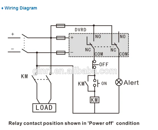 GINRI DVRD-12 phase failure generator protection overload relay