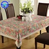 Newest flower printed pattern disposable floral round event tablecloth table linens