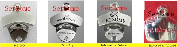 Logo Effect of wall mounted bottle opener