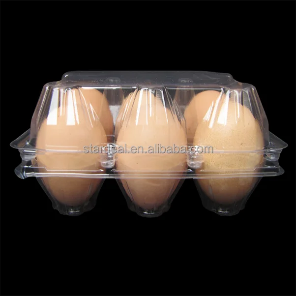 Free Sample Clear Plastic Egg Packaging Cartons Tray With 6 Holes Buy