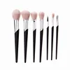 Wholesale 7pcs Make Up Brushes Rat-tail inclined tube Makeup Brush new design custom