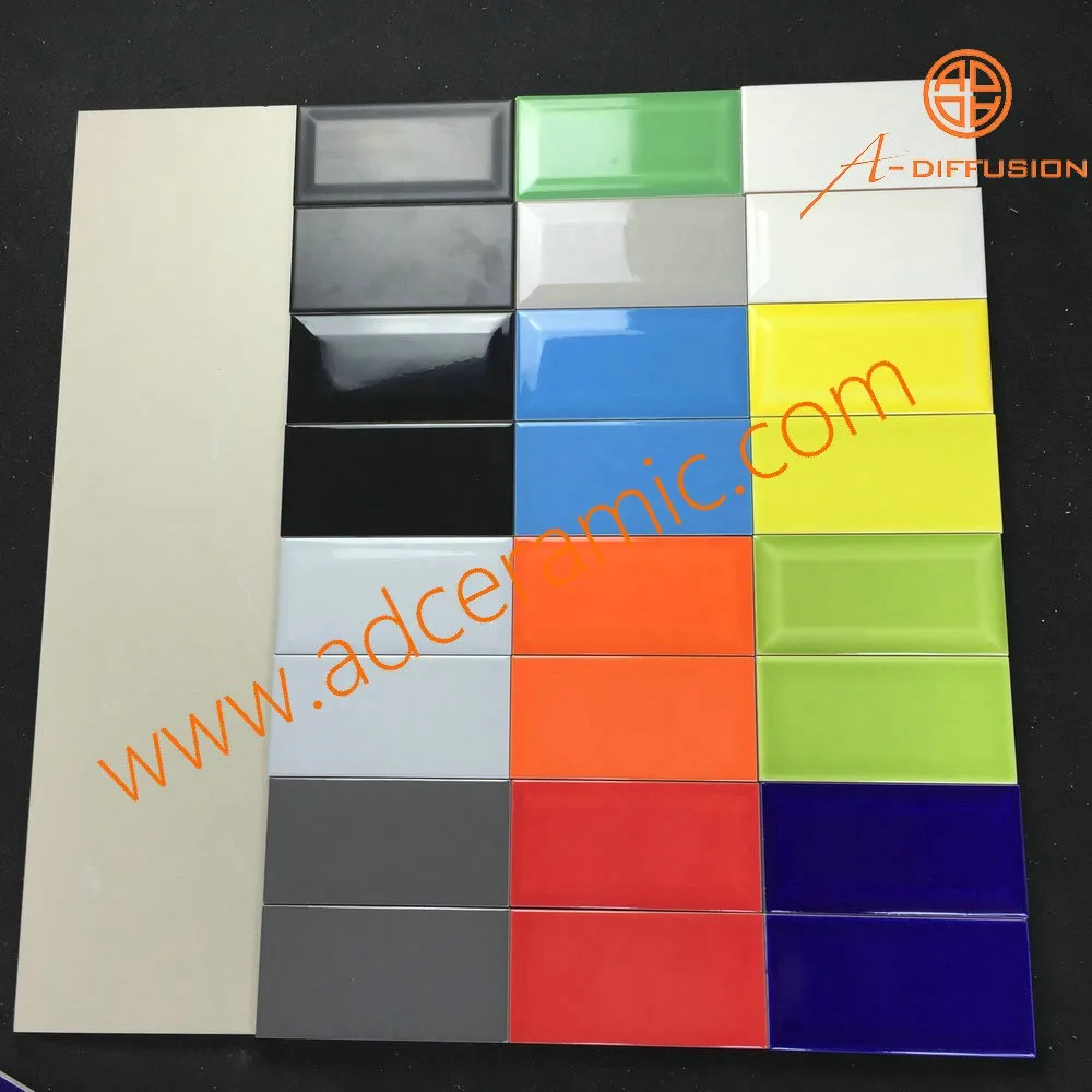 Hellgrüne Flache Glänzende Glasierte Badezimmer Keramik Wand Fliese