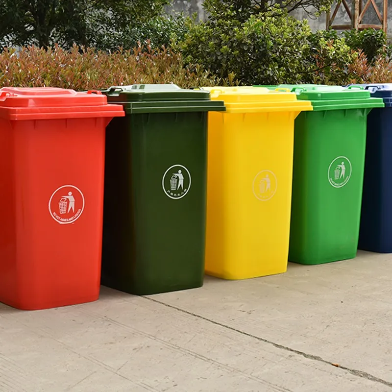 Outdoor Plastic Dustbin 240l Waste Can In Different Colors And Style ...