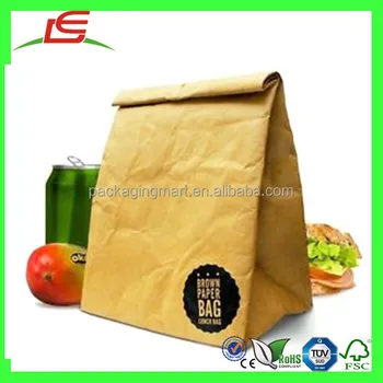 N042 Luckies Brown Unique Paper Lunch Bag N042 Luckies Brown Unique Paper Lunch Bag