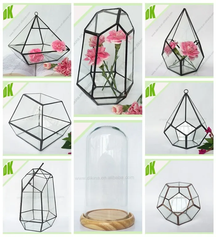 vase Jar High Vintage Retro Glass Bottle Vase Clear Tall Lot Bulk