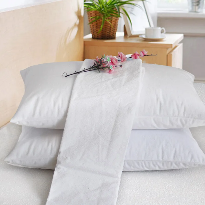Waterproof Anti Dust Mite/bed Bugs Zippered 105gsm Terry Pillow Cover