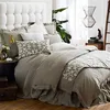 Flat Sheet 3 pcs 100% Pure Linen flax bedding sets bed cover