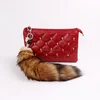 The fox tail large fox tail act the role is tasted Fox fur handbags accessories