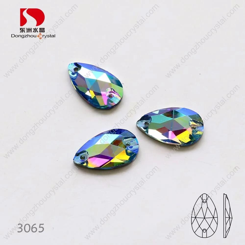 Wholesale Tear Drop Sew On Rhinestone,Bulk Sold Crystals For Dresses
