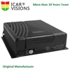 4CH Vehicle Dual SD Card Mobile DVR with 3G 4G GPS wifi with IVMS software