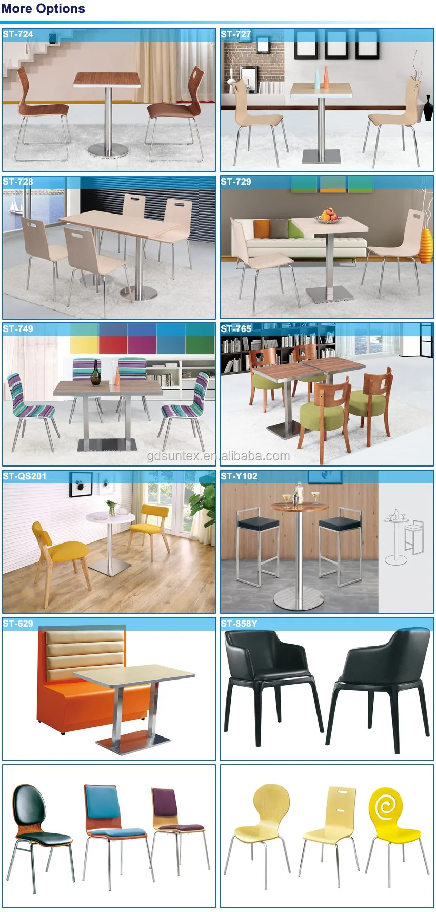 Modern Restaurant Furniture Wooden Dining Table And Chairs For Sale