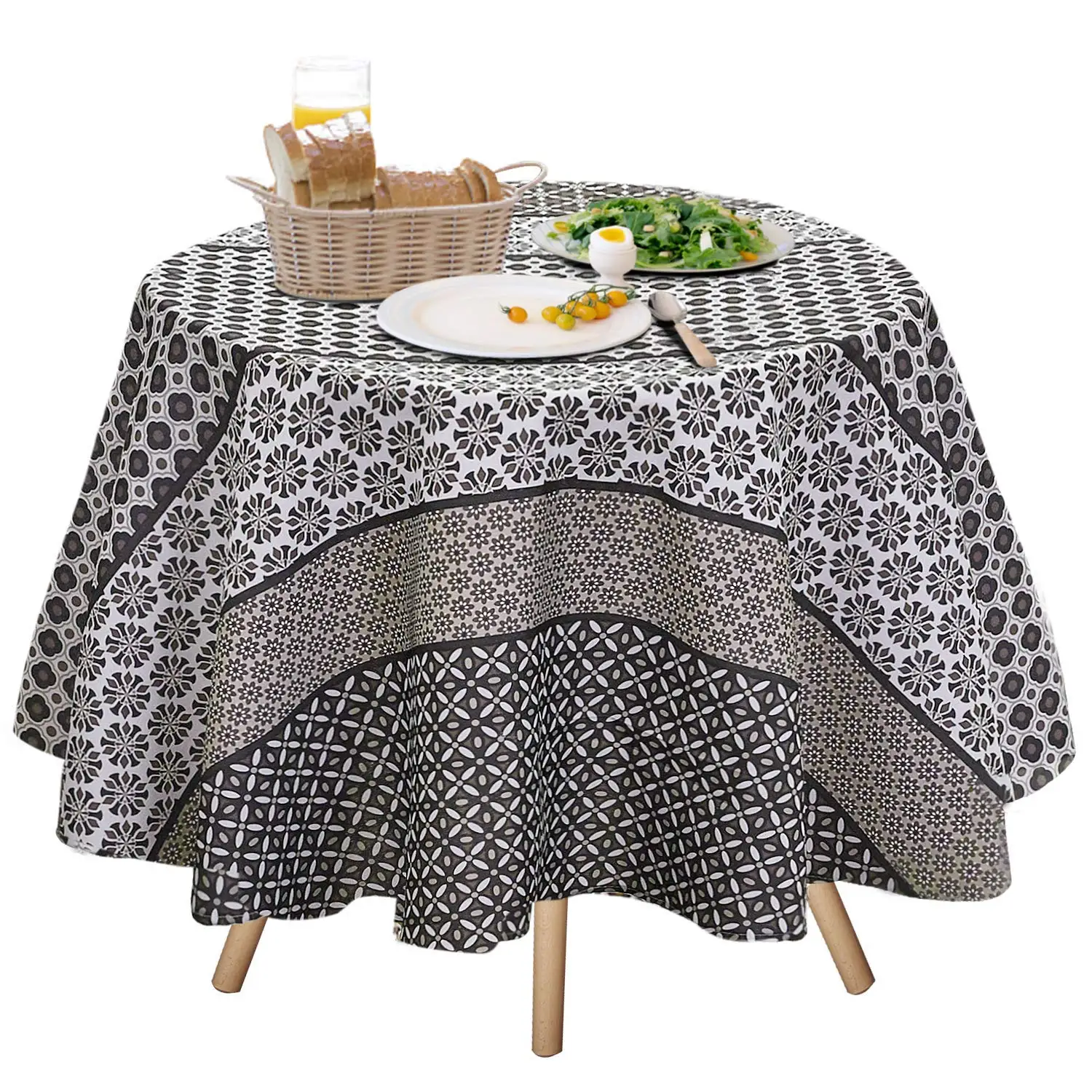 Round Fabric Coffee Table Find Jiater Fl Printed Table Cloth Spillproof Polyester Fabric Round Tablecloths 70 Coffee