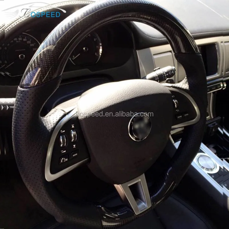 Carbon Fiber Steering Wheel For Jaguar Xk Xf F-type S-type - Buy ...