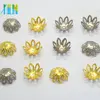 Vintage brass Filigree flower bead caps BC003#