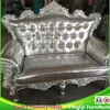 Hot Sale Silver Trimming Wedding Loveseat Sofas