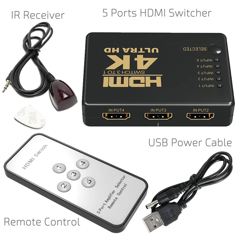 Кнопка hdmi на пульте. Hdmi переключатель с пультом.