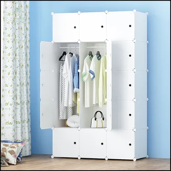 Multi Use Plastic Storage Cabinet Closet Wardrobe With Pure Colour