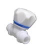 Cheapest Blue and white wall mounted pure abs plastic stop water valve with external thread