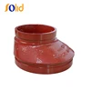 Supply Ductile iron red grooved eccentric reducers