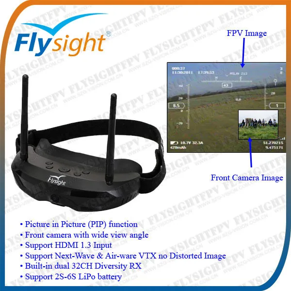 Flysight 5.8ghz Spexman Two All In One Wireless Head Tracking Fpv Aio
