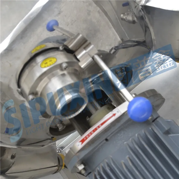 Thailad 300L bottom vacuum homogenizing emulsifying main pot (16)