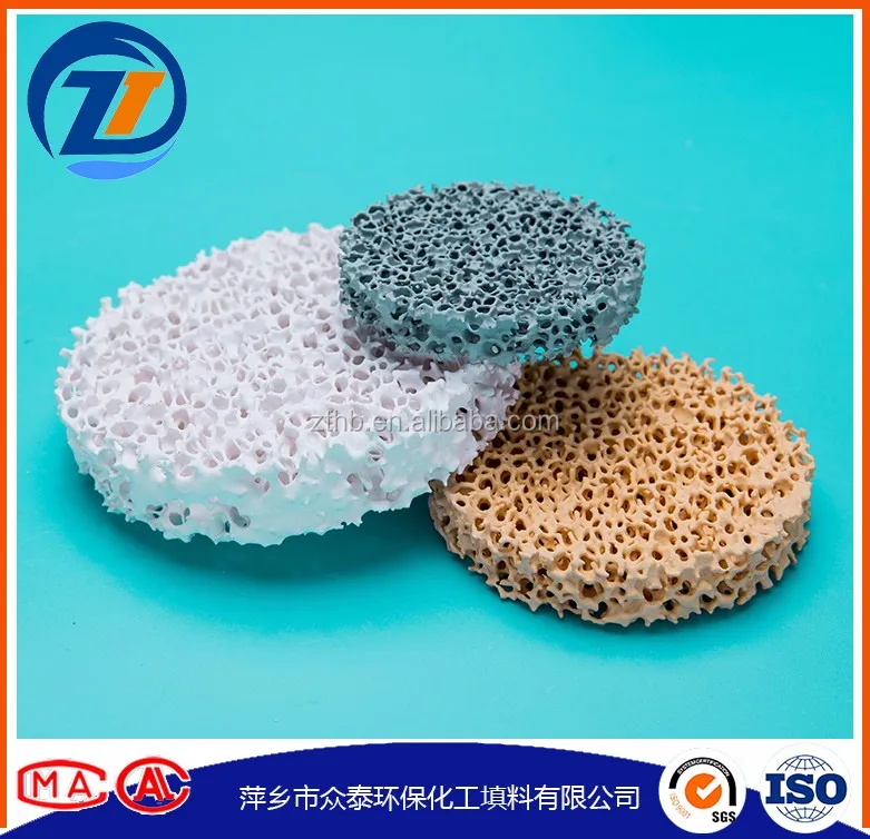 Porous Foam Ceramic Filter Material Alumina Silicon Carbide Zirconia Magnesia Buy Porous