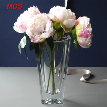 Hand Made Four Sided Elegant Glass Flower Vase Floor Lamp Buy