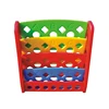 4 Layer Book Rack Movable Bookcases Kids Plastic Bookcase