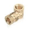 Injection hot melt copper nut M2.5 copper insert embedded cold knurled nut through the hole in stock