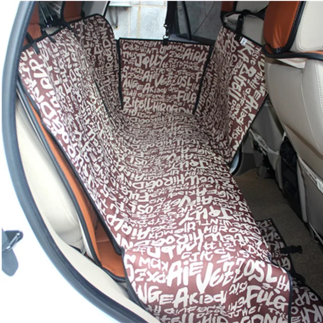 Pet Seat Covers Anti Slip Waterproof Customized 600d Oxford Car Seat Cover For Dog