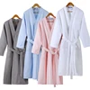 Men Waffle Bath Robe Suck Water Bathrobe Male Night Dressing Gown Mens Plus Size Kimono Robes Classic Lounge Sleepwear Pajamas