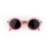 Beach Holiday Kids Sunglasses Acrylic Round Frame UV Lens Plastic Eyewear For Kids