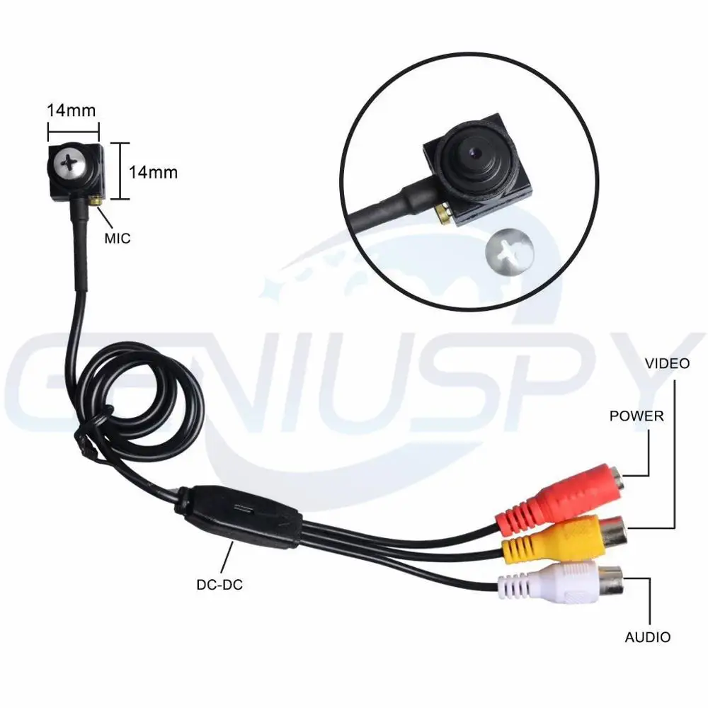 Hot Sale Cheap Covert Cmos 600tvl Security Indoor Cctv Mini Screw