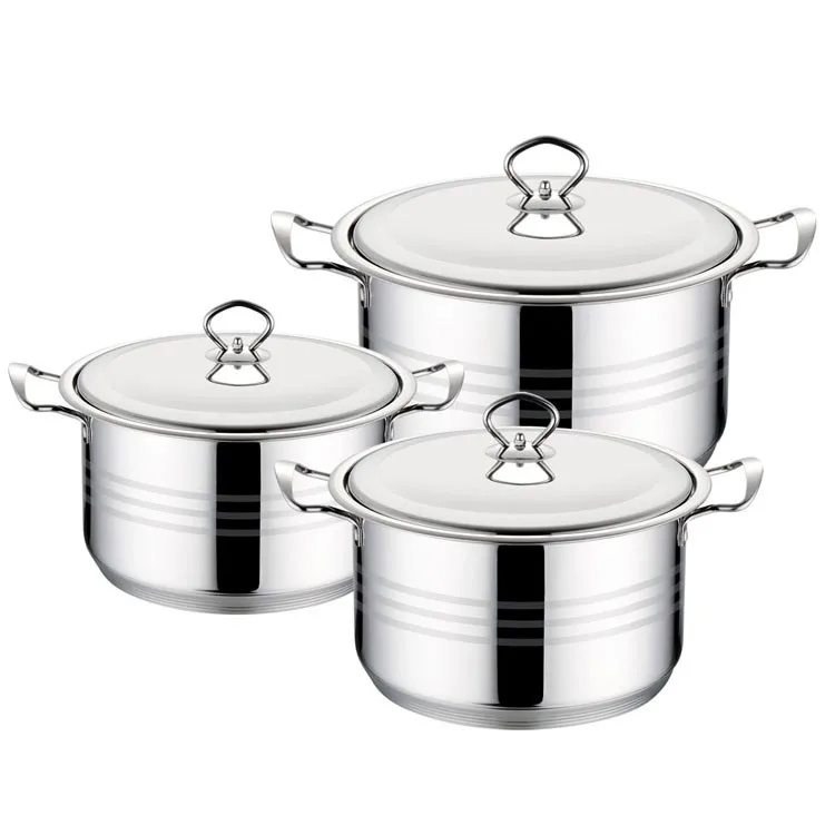 German 30pcs Stainless Steel Cookware Sets With Thermometer Impact