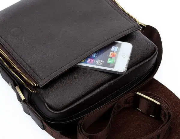 minimalist leather messenger bag