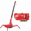 SPT Supplier mini roof crawler spider crane with searcher hook and suction cups