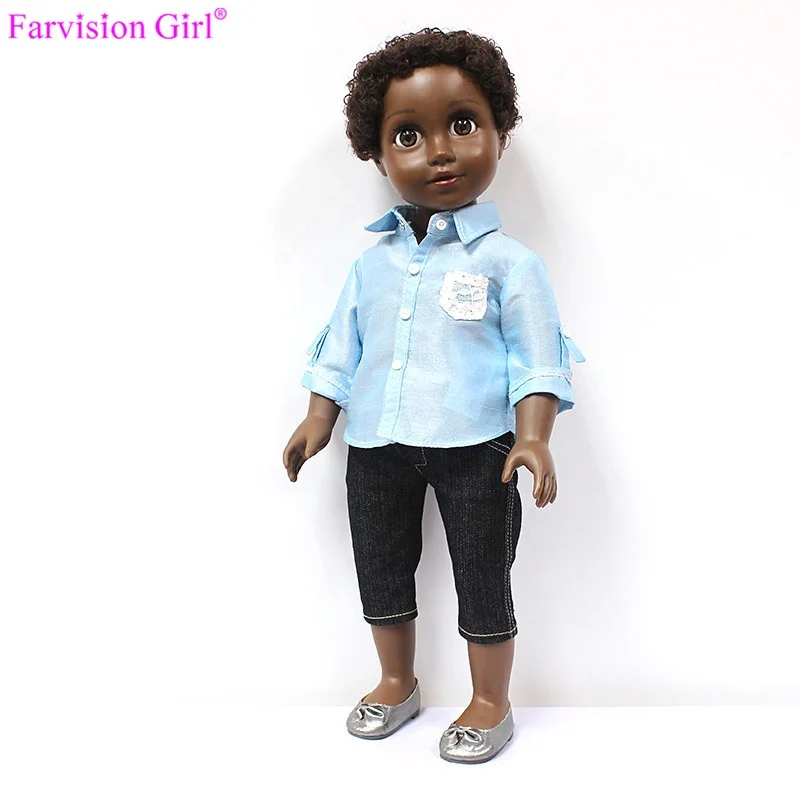 South Africa 18 Inch Male Doll Black With Customized Doll Clothes Buy