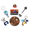 Logoson Promotional Bottle Opener Keyrings Australia Souvenirs Nail Cutter Keyring Bottle Opener PVC Magnet Souvenir Australia