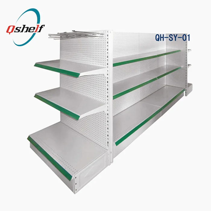 Heavy Duty Stainless Steel 4 Tiers Supermarket Shelf Rack/super Market