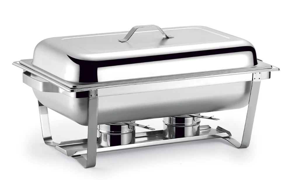 Silver Chafing Dish Manufacturer Stainless Steel Rectangular Buffet