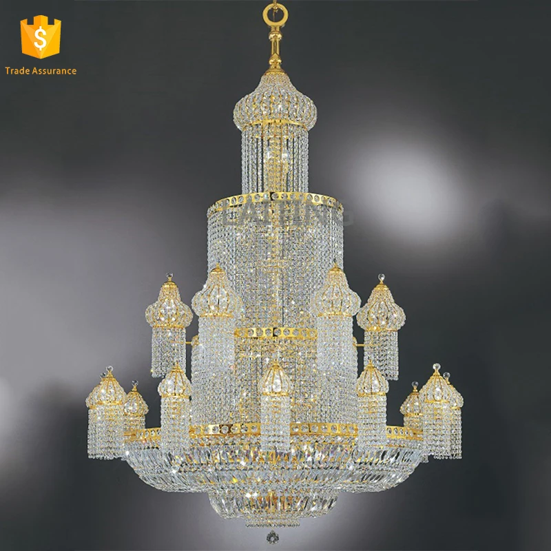 Crystal Large Pendant Lamp Islamic Mosque Decoration Chandelier Luxury