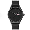 Free shipping black top quality watch case stainless steel with double date function for business men