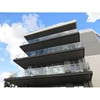 Made in China outdoor metal stainless glass handrail stair posts terrace railing designs for perfect hardware accessories system